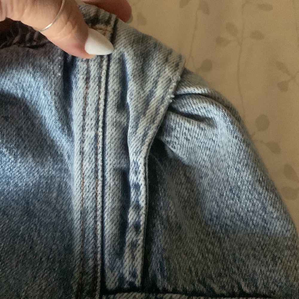 BNWT Frame puffy sleeve jean jacket - Picture 5 of 6